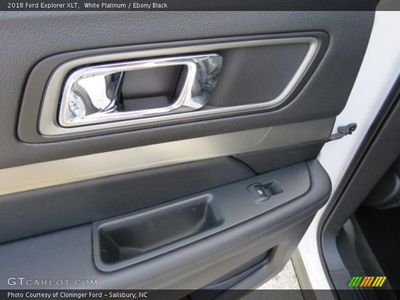 White Platinum / Ebony Black 2018 Ford Explorer XLT