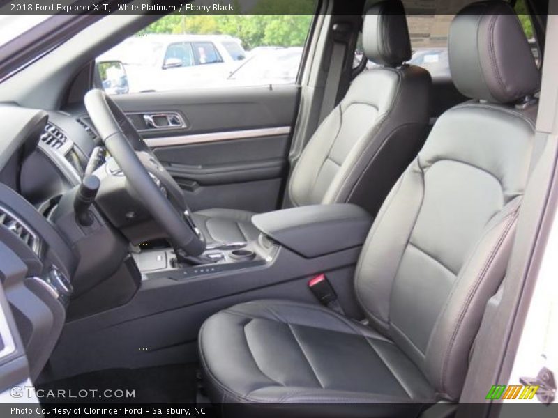 White Platinum / Ebony Black 2018 Ford Explorer XLT