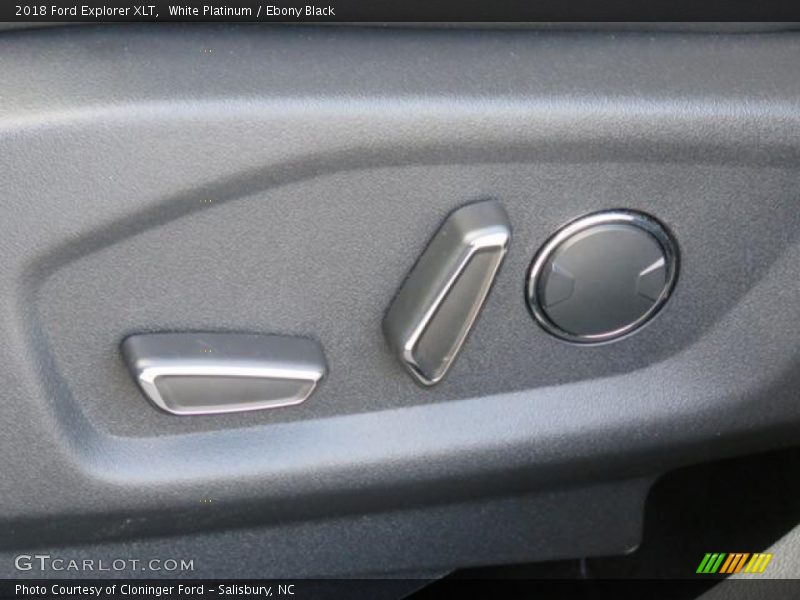 White Platinum / Ebony Black 2018 Ford Explorer XLT