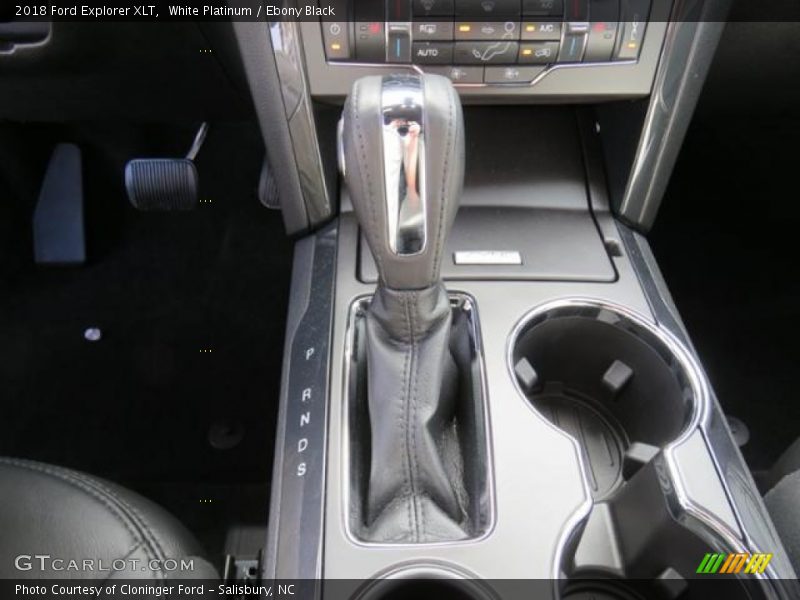 White Platinum / Ebony Black 2018 Ford Explorer XLT
