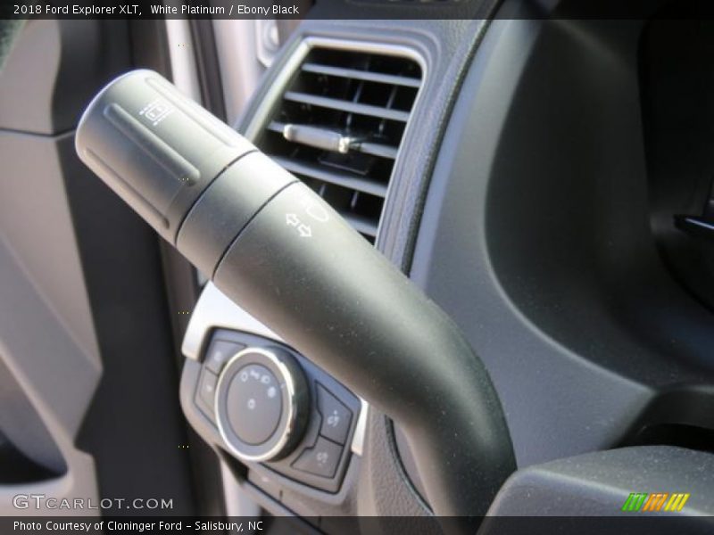 White Platinum / Ebony Black 2018 Ford Explorer XLT