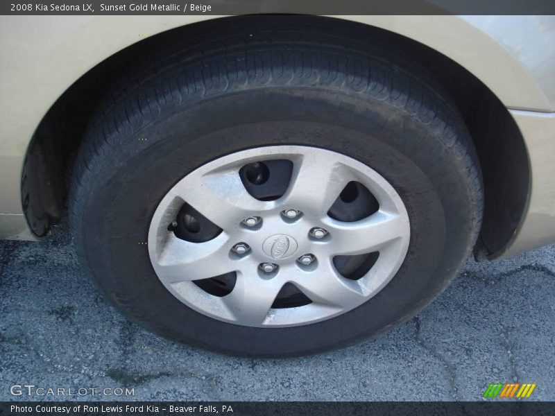 Sunset Gold Metallic / Beige 2008 Kia Sedona LX