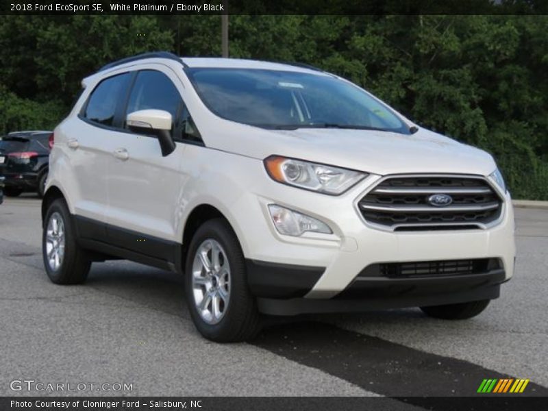 White Platinum / Ebony Black 2018 Ford EcoSport SE