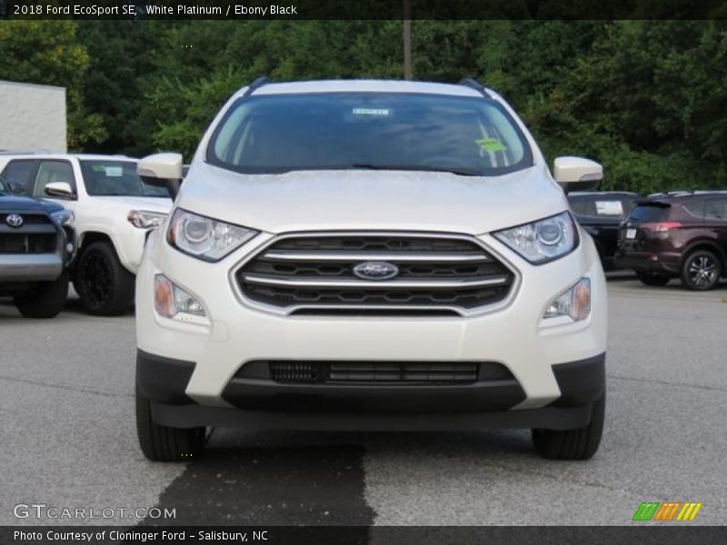 White Platinum / Ebony Black 2018 Ford EcoSport SE