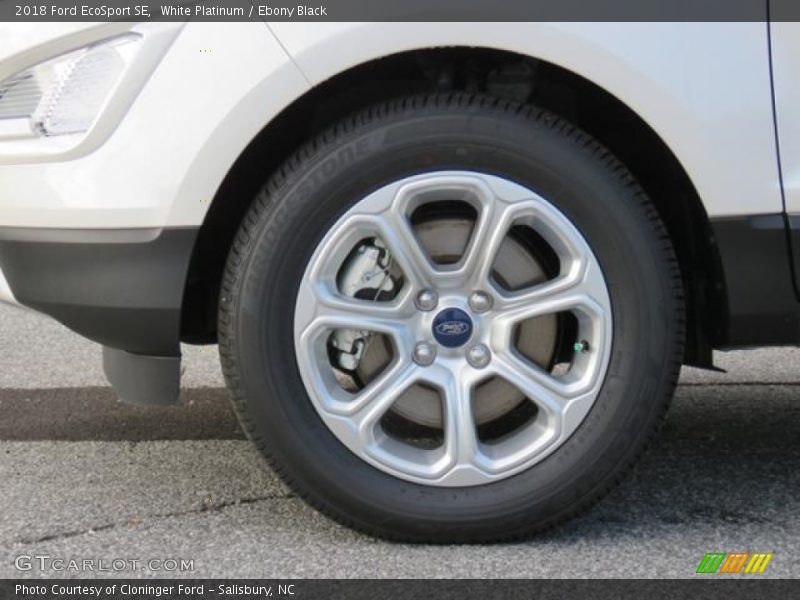 White Platinum / Ebony Black 2018 Ford EcoSport SE