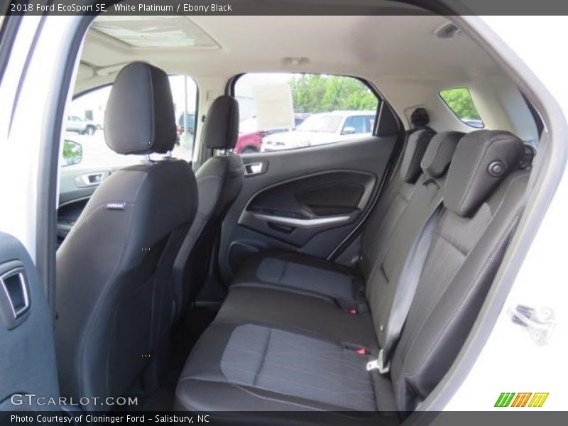 White Platinum / Ebony Black 2018 Ford EcoSport SE