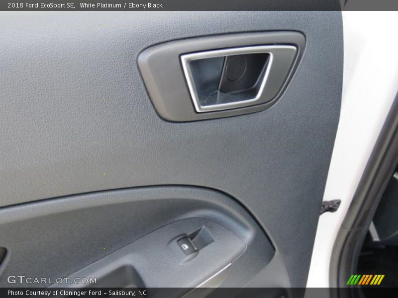White Platinum / Ebony Black 2018 Ford EcoSport SE