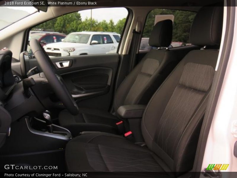 White Platinum / Ebony Black 2018 Ford EcoSport SE
