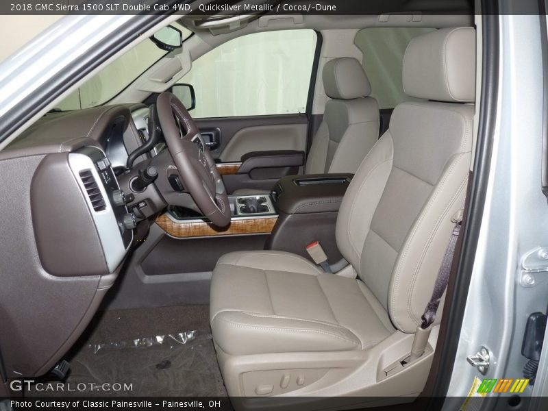 Quicksilver Metallic / Cocoa/­Dune 2018 GMC Sierra 1500 SLT Double Cab 4WD
