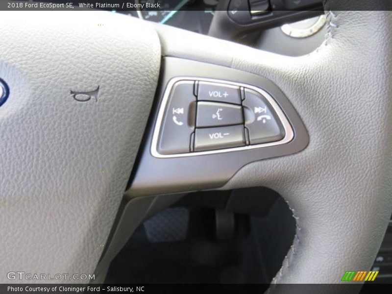 White Platinum / Ebony Black 2018 Ford EcoSport SE