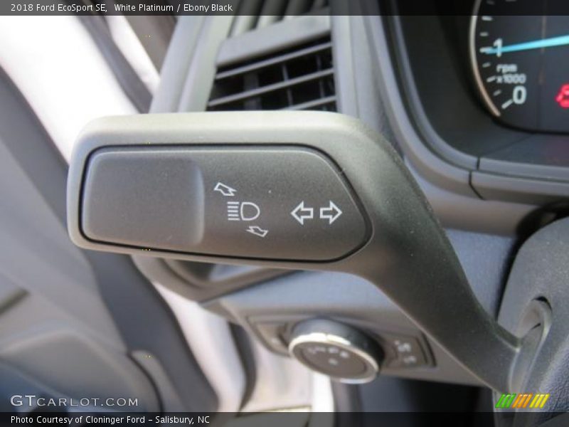 White Platinum / Ebony Black 2018 Ford EcoSport SE