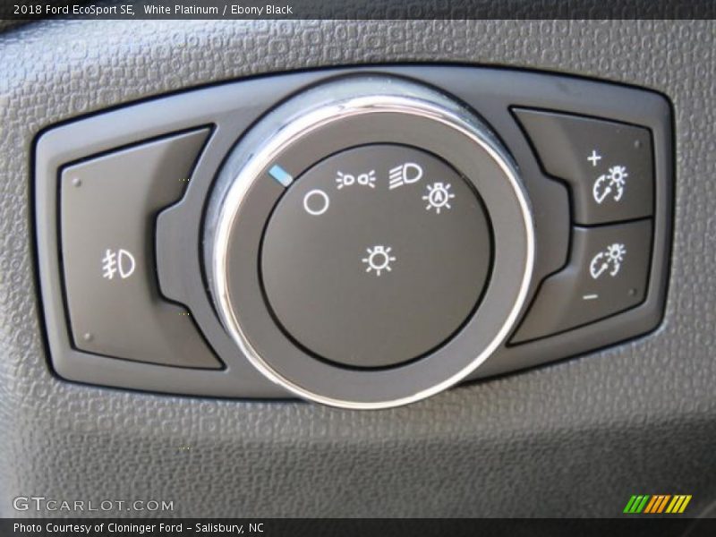 White Platinum / Ebony Black 2018 Ford EcoSport SE