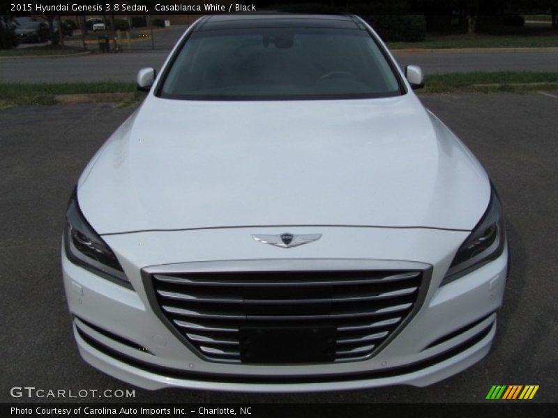 Casablanca White / Black 2015 Hyundai Genesis 3.8 Sedan