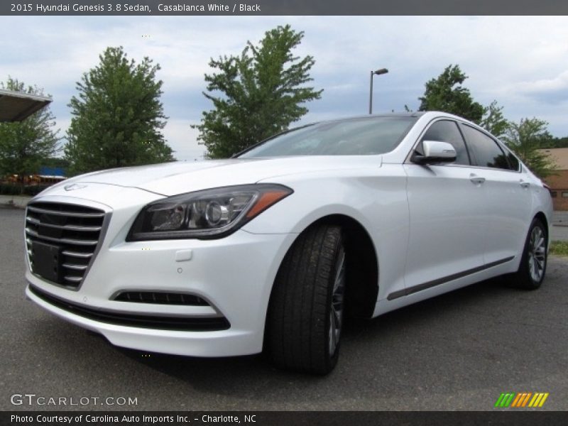 Casablanca White / Black 2015 Hyundai Genesis 3.8 Sedan