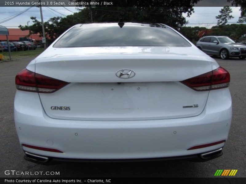 Casablanca White / Black 2015 Hyundai Genesis 3.8 Sedan