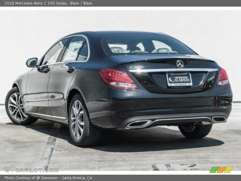 Black / Black 2018 Mercedes-Benz C 300 Sedan