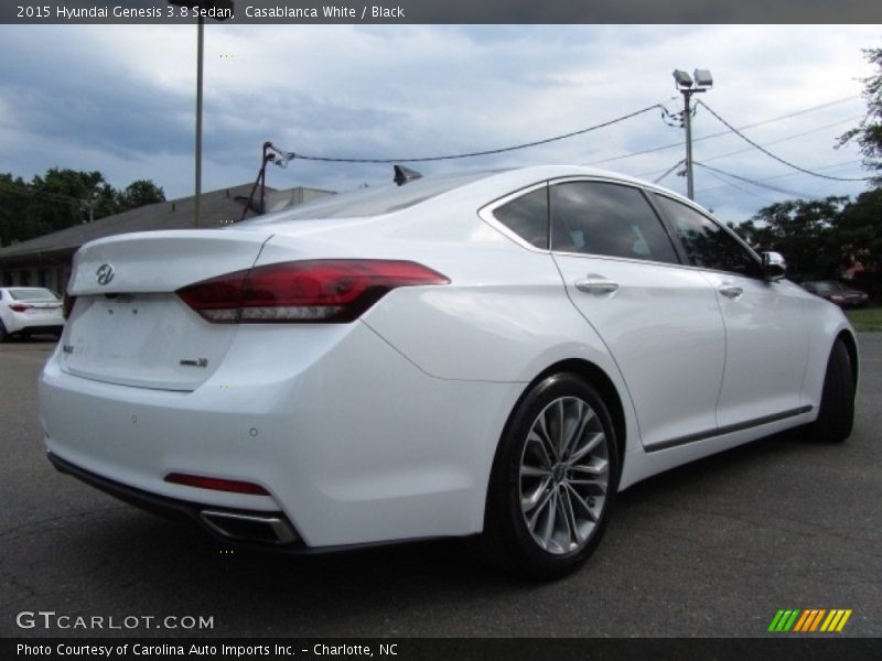 Casablanca White / Black 2015 Hyundai Genesis 3.8 Sedan