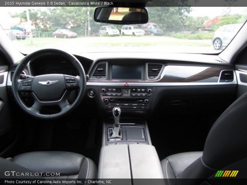 Casablanca White / Black 2015 Hyundai Genesis 3.8 Sedan
