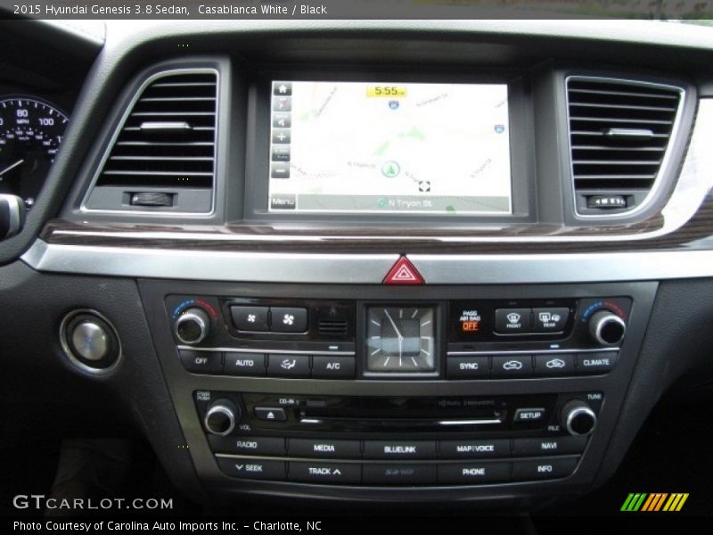 Casablanca White / Black 2015 Hyundai Genesis 3.8 Sedan