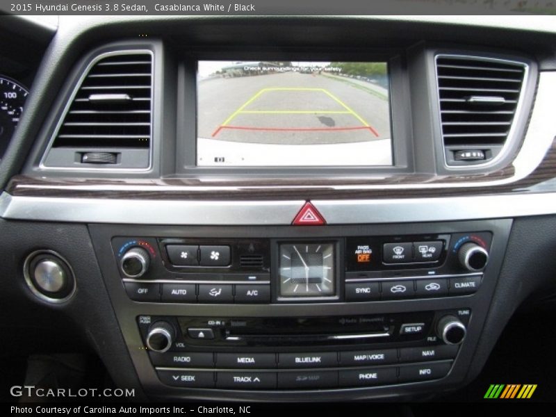 Casablanca White / Black 2015 Hyundai Genesis 3.8 Sedan