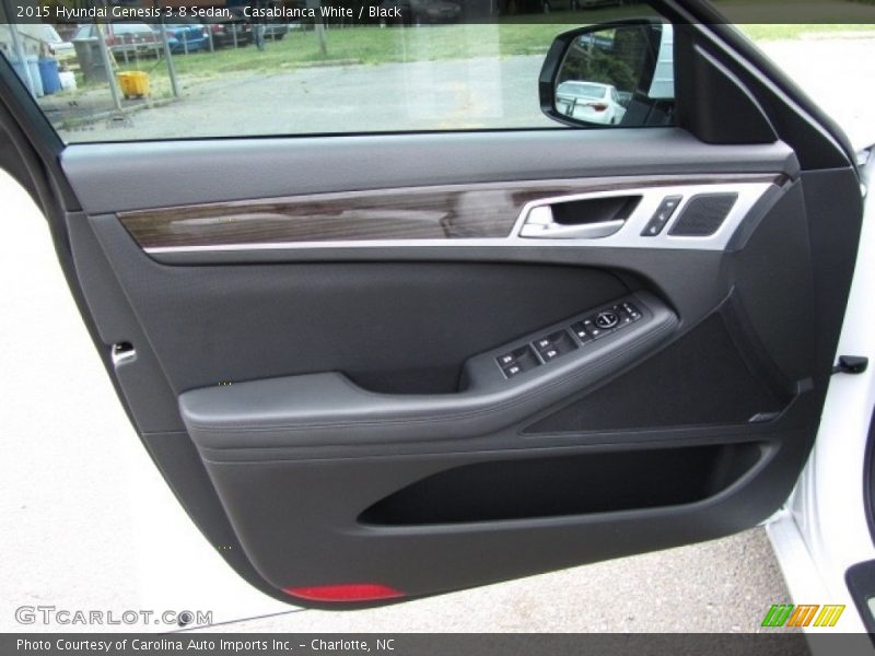 Casablanca White / Black 2015 Hyundai Genesis 3.8 Sedan