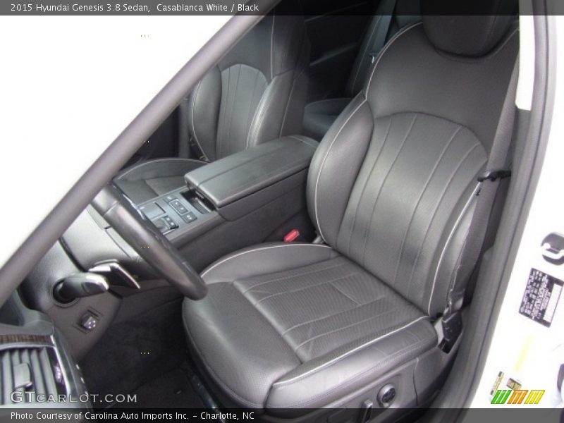 Casablanca White / Black 2015 Hyundai Genesis 3.8 Sedan