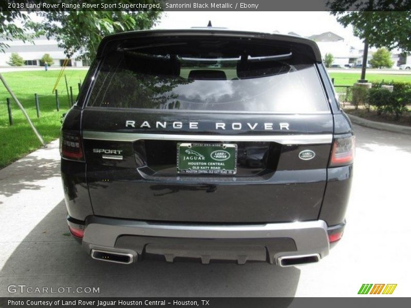 Santorini Black Metallic / Ebony 2018 Land Rover Range Rover Sport Supercharged