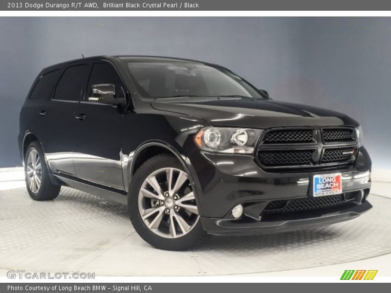 Brilliant Black Crystal Pearl / Black 2013 Dodge Durango R/T AWD