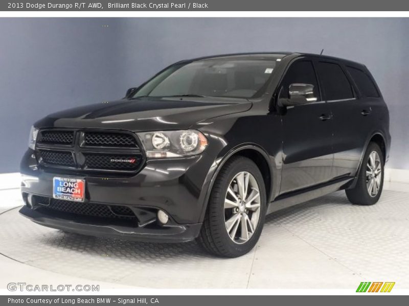 Brilliant Black Crystal Pearl / Black 2013 Dodge Durango R/T AWD