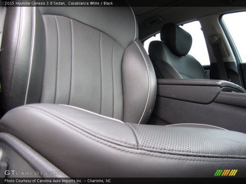 Casablanca White / Black 2015 Hyundai Genesis 3.8 Sedan