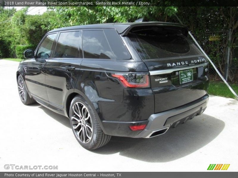 Santorini Black Metallic / Ebony 2018 Land Rover Range Rover Sport Supercharged