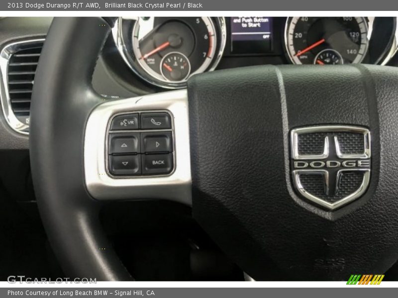 Brilliant Black Crystal Pearl / Black 2013 Dodge Durango R/T AWD