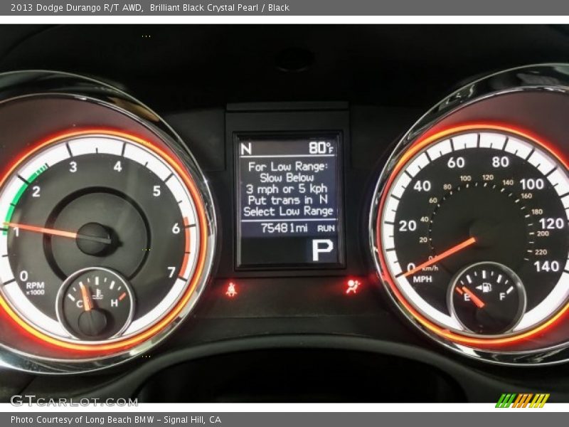 Brilliant Black Crystal Pearl / Black 2013 Dodge Durango R/T AWD