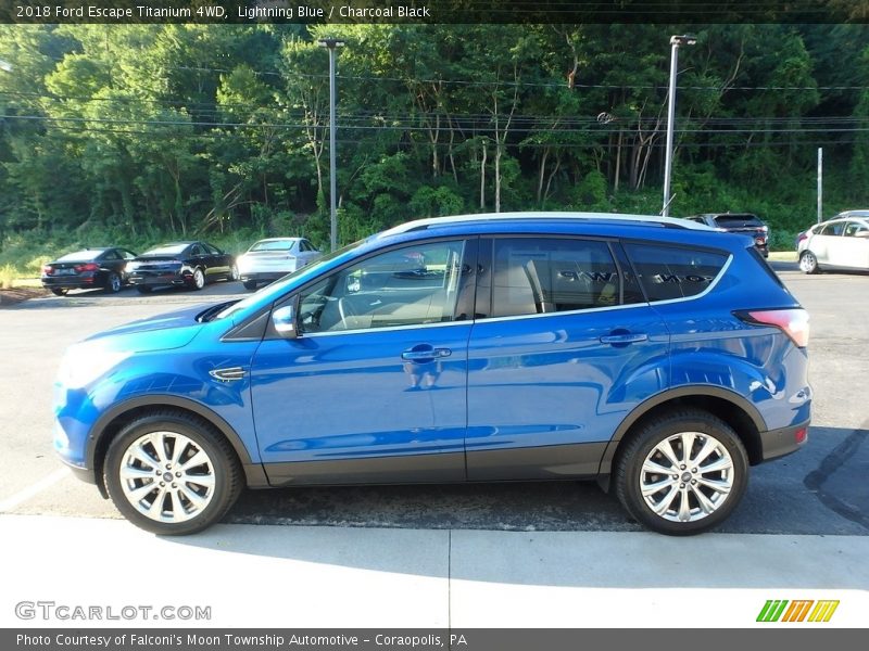 Lightning Blue / Charcoal Black 2018 Ford Escape Titanium 4WD