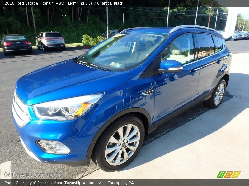 Lightning Blue / Charcoal Black 2018 Ford Escape Titanium 4WD