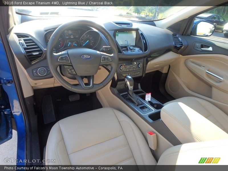 Lightning Blue / Charcoal Black 2018 Ford Escape Titanium 4WD