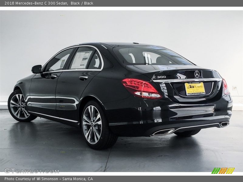 Black / Black 2018 Mercedes-Benz C 300 Sedan