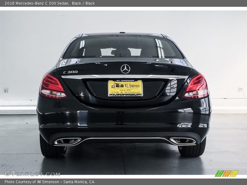 Black / Black 2018 Mercedes-Benz C 300 Sedan