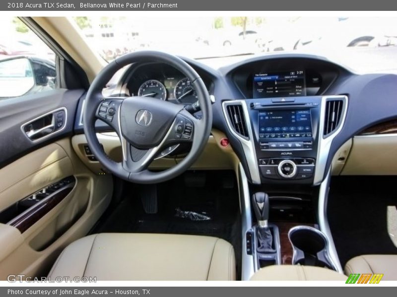 Bellanova White Pearl / Parchment 2018 Acura TLX Sedan