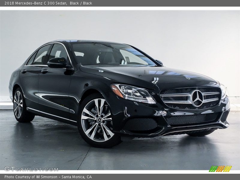 Black / Black 2018 Mercedes-Benz C 300 Sedan