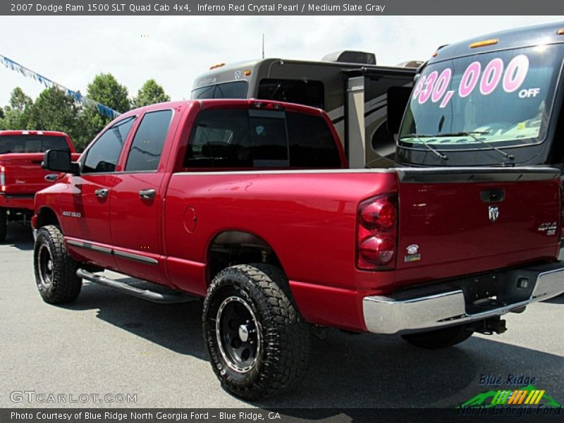 Inferno Red Crystal Pearl / Medium Slate Gray 2007 Dodge Ram 1500 SLT Quad Cab 4x4