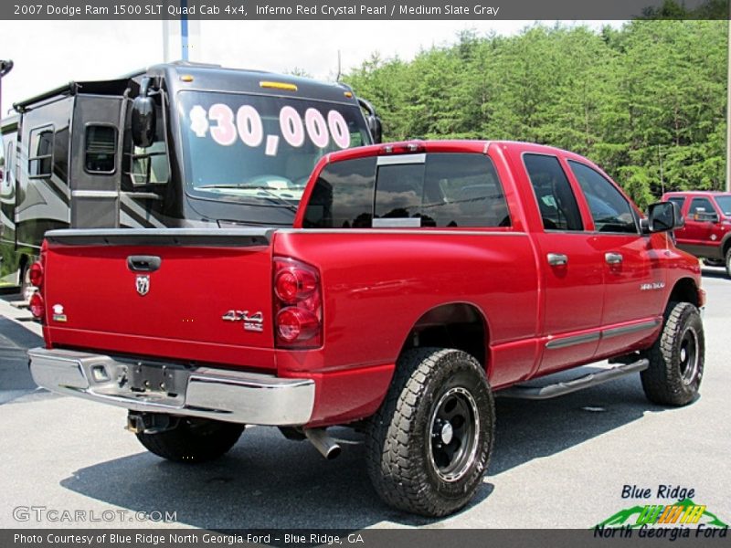Inferno Red Crystal Pearl / Medium Slate Gray 2007 Dodge Ram 1500 SLT Quad Cab 4x4