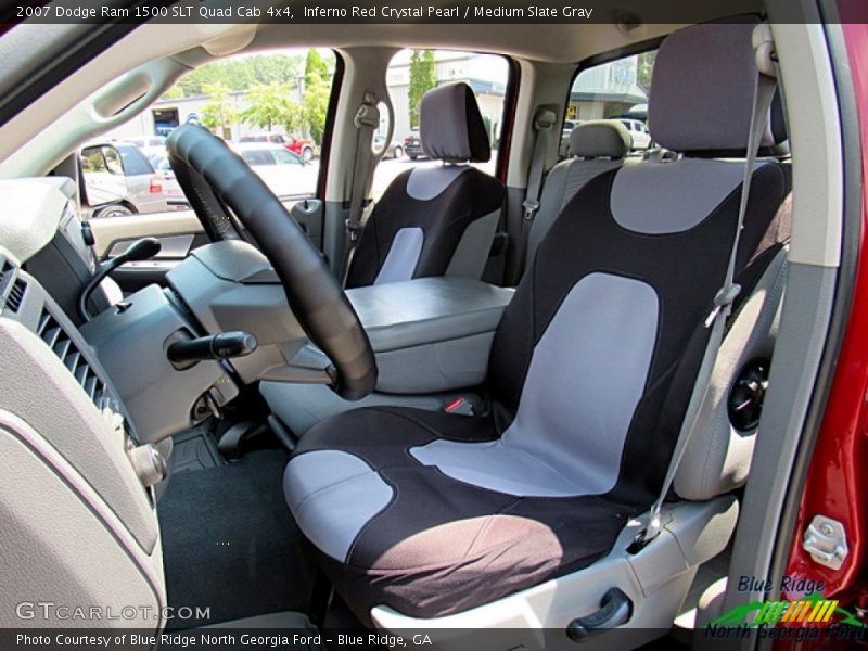 Inferno Red Crystal Pearl / Medium Slate Gray 2007 Dodge Ram 1500 SLT Quad Cab 4x4