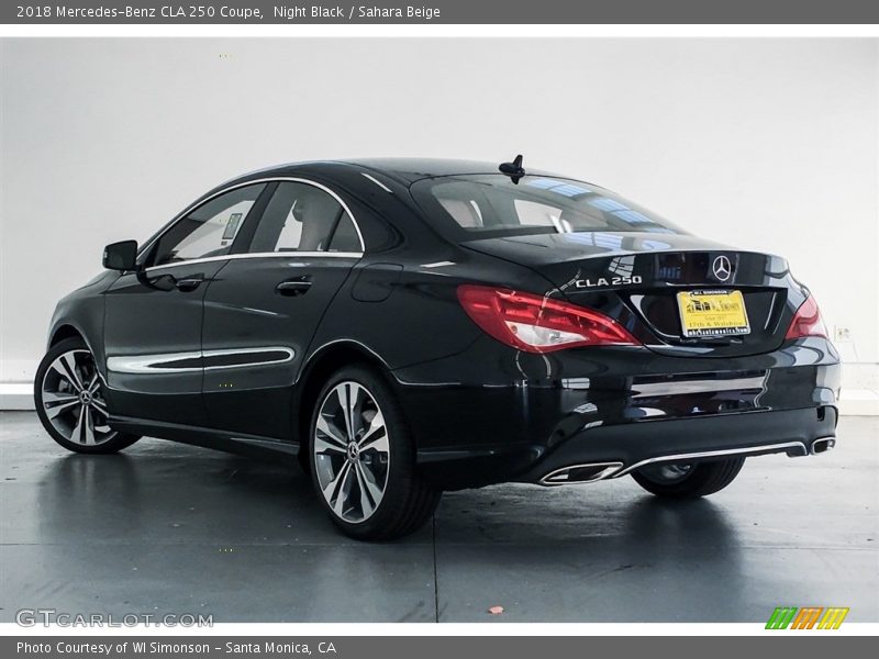 Night Black / Sahara Beige 2018 Mercedes-Benz CLA 250 Coupe