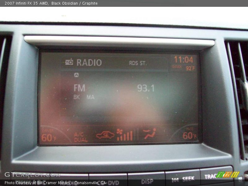 Black Obsidian / Graphite 2007 Infiniti FX 35 AWD