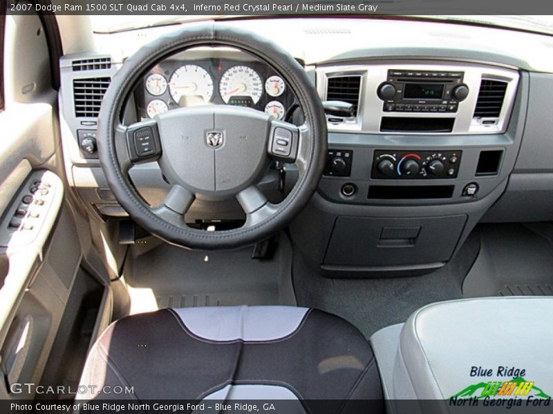Inferno Red Crystal Pearl / Medium Slate Gray 2007 Dodge Ram 1500 SLT Quad Cab 4x4