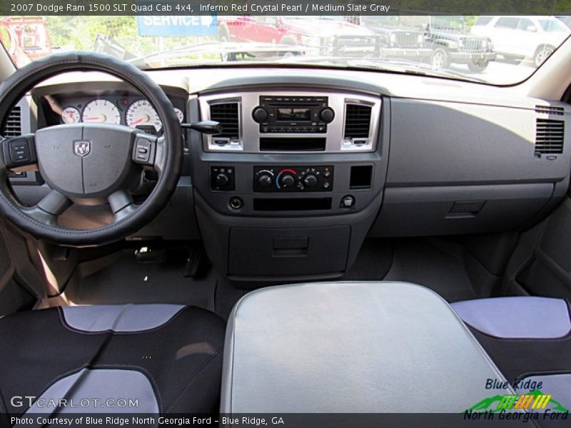 Inferno Red Crystal Pearl / Medium Slate Gray 2007 Dodge Ram 1500 SLT Quad Cab 4x4