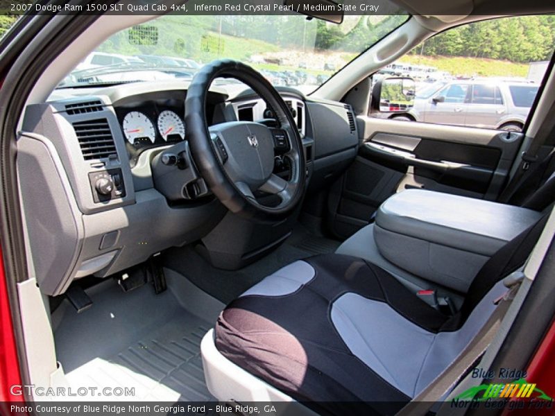 Inferno Red Crystal Pearl / Medium Slate Gray 2007 Dodge Ram 1500 SLT Quad Cab 4x4