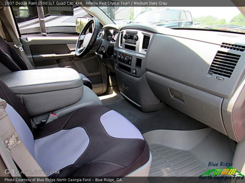 Inferno Red Crystal Pearl / Medium Slate Gray 2007 Dodge Ram 1500 SLT Quad Cab 4x4