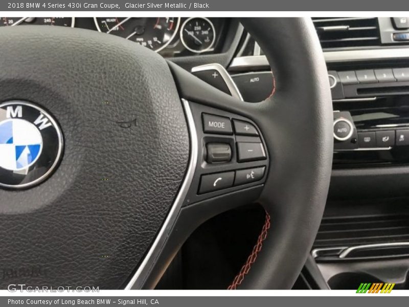 Glacier Silver Metallic / Black 2018 BMW 4 Series 430i Gran Coupe